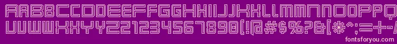 Karnivot Font – Pink Fonts on Purple Background