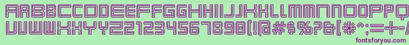 Karnivot Font – Purple Fonts on Green Background