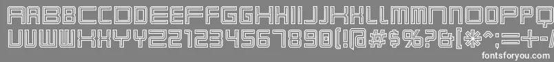 Karnivot Font – White Fonts on Gray Background