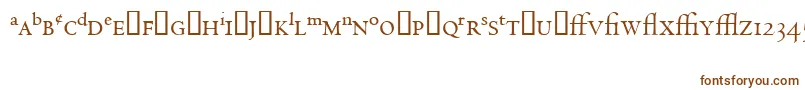 Шрифт CentaurExpertMt – коричневые шрифты на белом фоне
