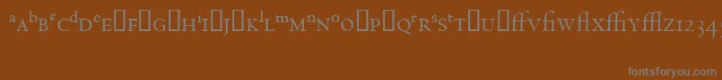 CentaurExpertMt Font – Gray Fonts on Brown Background