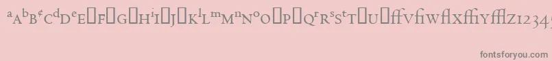 CentaurExpertMt Font – Gray Fonts on Pink Background