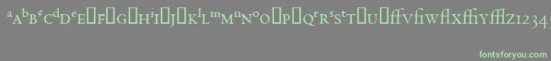 CentaurExpertMt Font – Green Fonts on Gray Background