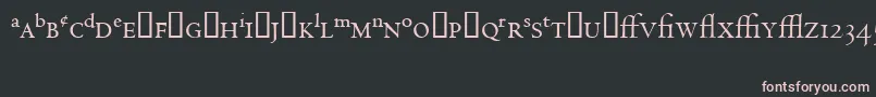 CentaurExpertMt Font – Pink Fonts on Black Background