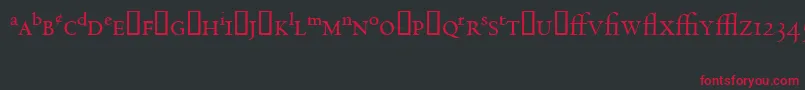 CentaurExpertMt Font – Red Fonts on Black Background