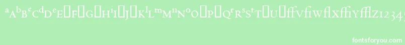 CentaurExpertMt Font – White Fonts on Green Background