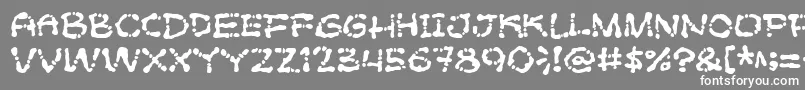 フォントPoft – 灰色の背景に白い文字