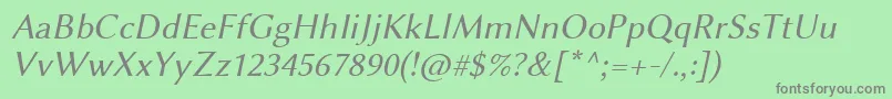 LinbiolinumArl Font – Gray Fonts on Green Background