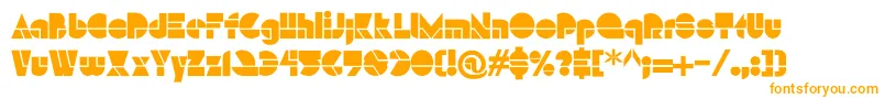 HffModernStrand Font – Orange Fonts on White Background
