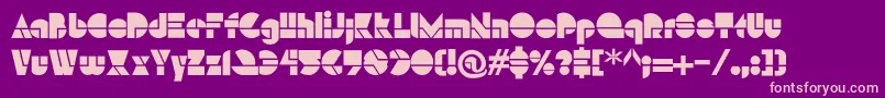 HffModernStrand Font – Pink Fonts on Purple Background