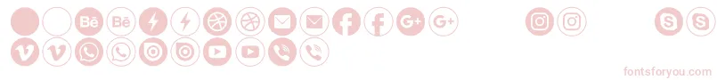 Typeecon Font – Pink Fonts on White Background