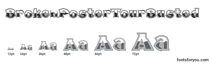 BrokenPosterTourBusted (97402) Font Sizes
