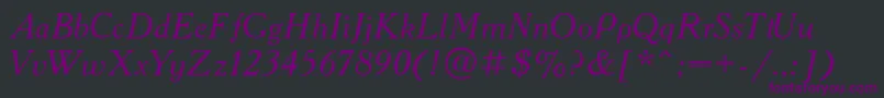 Academy1 Font – Purple Fonts on Black Background