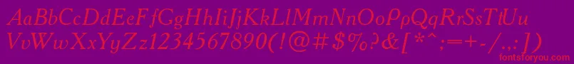 Academy1 Font – Red Fonts on Purple Background