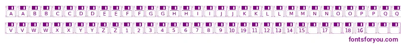 Police Floppydisk – polices violettes