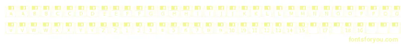 Floppydisk Font – Yellow Fonts on White Background