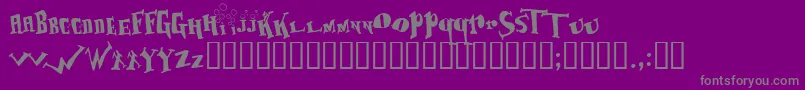 Baboonjazzbassoon Font – Gray Fonts on Purple Background