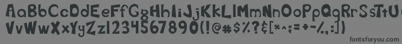 Fearth Font – Black Fonts on Gray Background