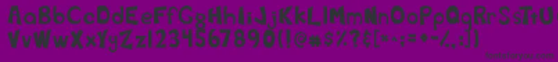 Fearth Font – Black Fonts on Purple Background