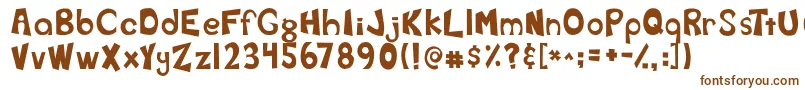 Fearth-Schriftart – Braune Schriften