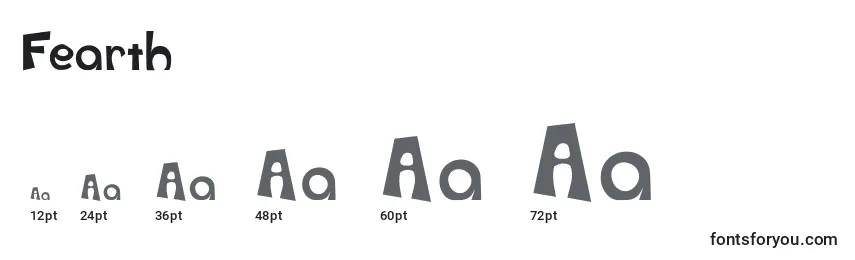 Fearth Font Sizes