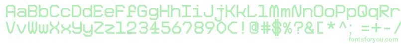 BigPixelDemo Font – Green Fonts on White Background