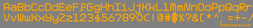 BigPixelDemo Font – Orange Fonts on Gray Background