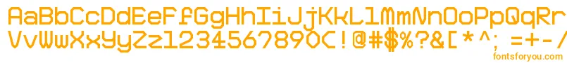 BigPixelDemo Font – Orange Fonts on White Background