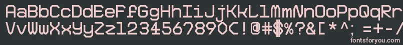 BigPixelDemo Font – Pink Fonts on Black Background
