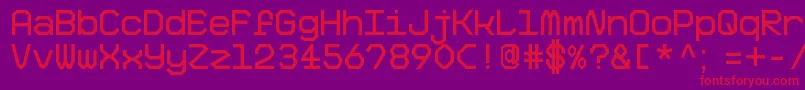 BigPixelDemo Font – Red Fonts on Purple Background
