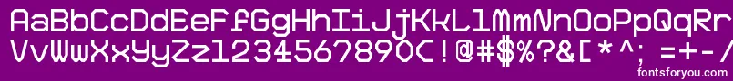 BigPixelDemo Font – White Fonts on Purple Background