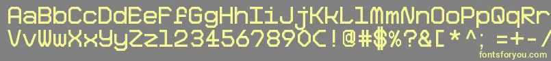 BigPixelDemo Font – Yellow Fonts on Gray Background