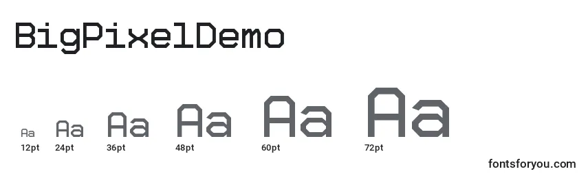 BigPixelDemo Font Sizes