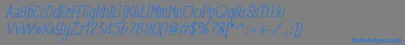 fuente PanforteSerifLightItalic – Fuentes Azules Sobre Fondo Gris