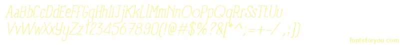 PanforteSerifLightItalic Font – Yellow Fonts