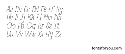 PanforteSerifLightItalic Font