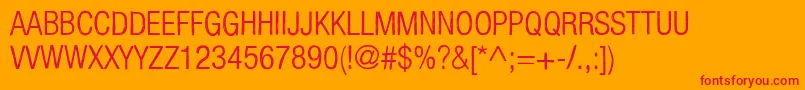 KelpoticoLight Font – Red Fonts on Orange Background