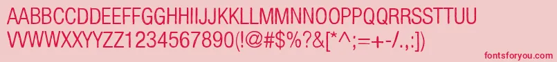 KelpoticoLight Font – Red Fonts on Pink Background