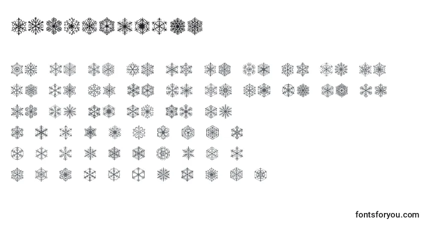 FauxSnowBrk Font – alphabet, numbers, special characters