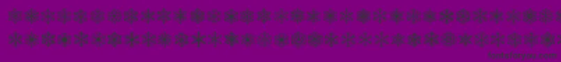 FauxSnowBrk Font – Black Fonts on Purple Background