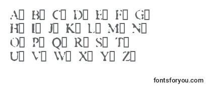Überblick über die Schriftart MustyPrivates