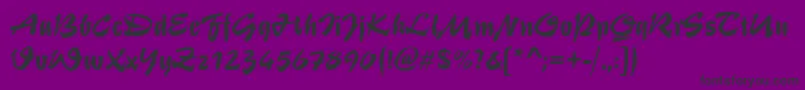 SterlingRegular Font – Black Fonts on Purple Background