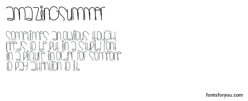 Review of the Amazingsummer Font