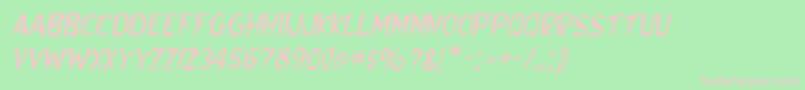 More about BedrockItalic Font BedrockItalic Font – Pink Fonts on Green Background