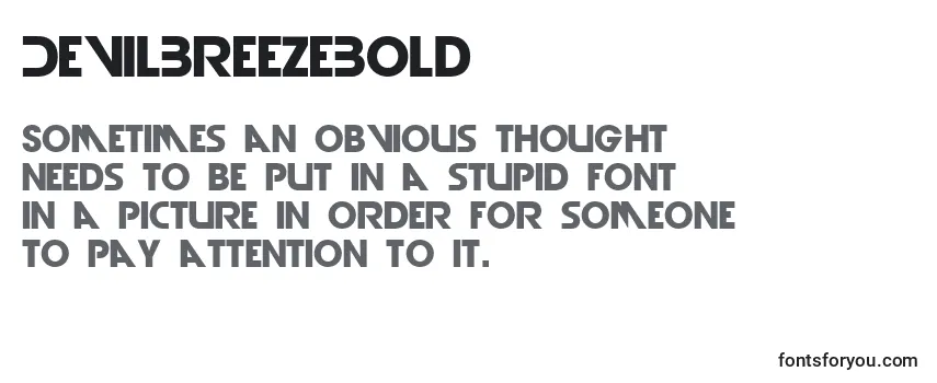 DevilBreezeBold Font