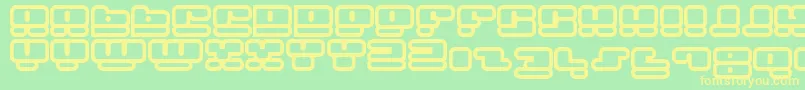 Faceplanh Font – Yellow Fonts on Green Background