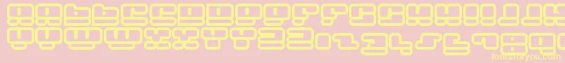 Faceplanh Font – Yellow Fonts on Pink Background