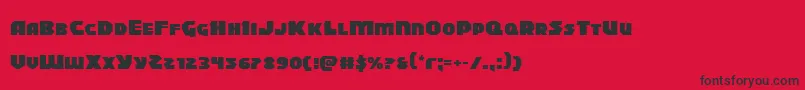 Blitzstrikeexpand Font – Black Fonts on Red Background