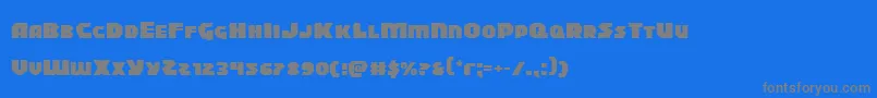 Blitzstrikeexpand Font – Gray Fonts on Blue Background