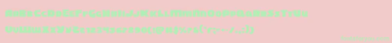 Blitzstrikeexpand Font – Green Fonts on Pink Background